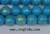 CMJ951 15.5 inches 6mm round Mashan jade beads wholesale