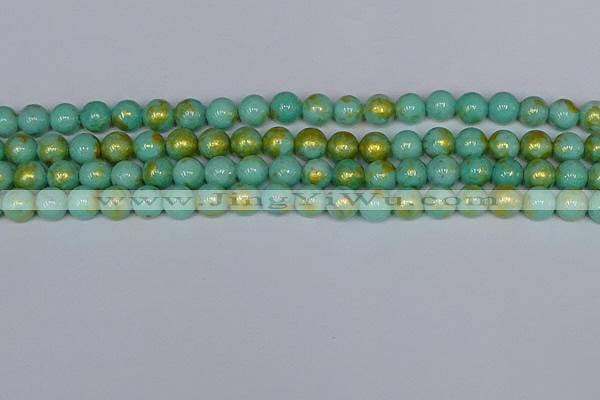 CMJ971 15.5 inches 6mm round Mashan jade beads wholesale