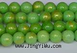 CMJ975 15.5 inches 4mm round Mashan jade beads wholesale