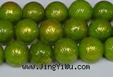 CMJ986 15.5 inches 6mm round Mashan jade beads wholesale