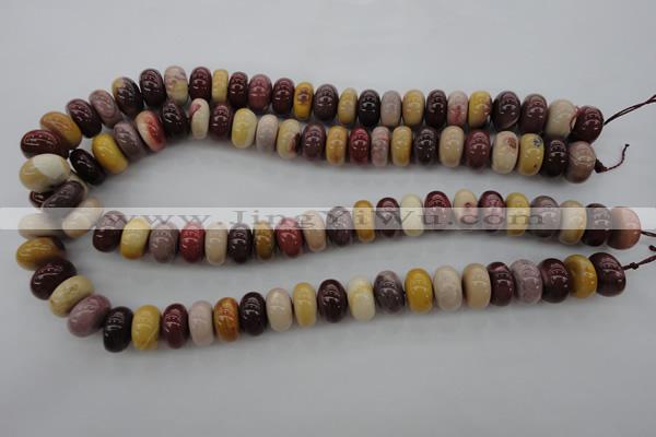 CMK118 15.5 inches 9*14mm rondelle mookaite beads wholesale