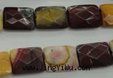 CMK150 15.5 inches 12*16mm faceted rectangle mookaite beads wholesale