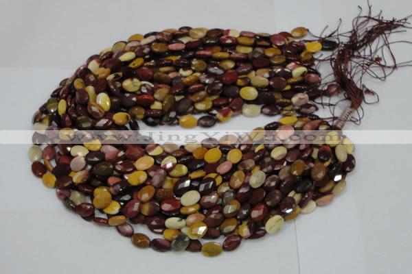 CMK24 15.5 inches 12*16mm faceted oval mookaite beads wholesale
