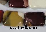 CMK267 15.5 inches 18*25mm rectangle mookaite gemstone beads