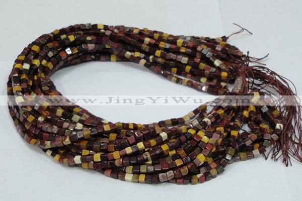 CMK68 15.5 inches 4*4mm cube mookaite gemstone beads wholesale