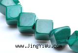 CMN11 A grade 4*4mm cubic natural malachite beads wholesale
