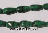CMN230 15.5 inches 7*15mm faceted teardrop natural malachite beads