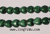 CMN256 15.5 inches 8*8mm heart natural malachite beads wholesale