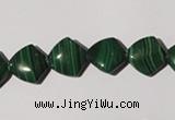 CMN290 15.5 inches 12*12mm trapezoid natural malachite beads