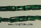 CMN311 15.5 inches 6*10mm rectangle natural malachite beads wholesale
