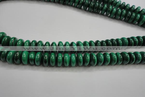 CMN401 15.5 inches 5*8mm rondelle natural malachite beads wholesale