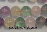 CMQ214 15.5 inches 12mm round multicolor quartz gemstone beads