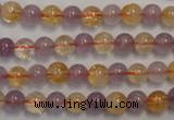 CMQ215 15.5 inches 6mm round multicolor quartz gemstone beads