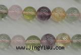 CMQ303 15.5 inches 10mm round multicolor quartz gemstone beads