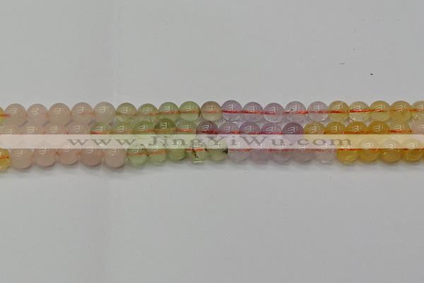 CMQ322 15.5 inches 8mm round mixed quartz beads wholesale