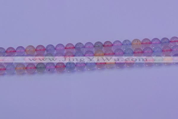 CMQ332 15.5 inches 8mm round colorful quartz beads wholesale