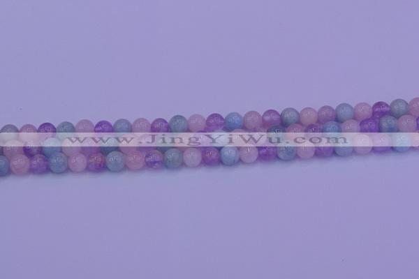 CMQ351 15.5 inches 6mm round mixed quartz beads wholesale