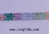 CMQ394 15.5 inches 12mm faceted nuggets mixed quartz beads