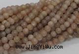 CMS01 15.5 inches 4mm round moonstone gemstone beads wholesale