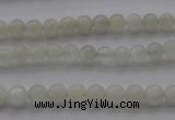 CMS1050 15.5 inches 4mm round grey moonstone beads wholesale