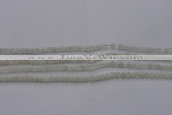 CMS1050 15.5 inches 4mm round grey moonstone beads wholesale