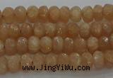 CMS1090 15.5 inches 4*6mm faceted rondelle moonstone beads