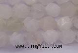 CMS1154 15.5 inches 8mm faceted nuggets white moonstone beads