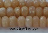 CMS1171 15.5 inches 5*8mm faceted rondelle moonstone beads