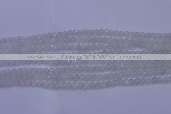 CMS1200 15.5 inches 4mm faceted round white moonstone beads