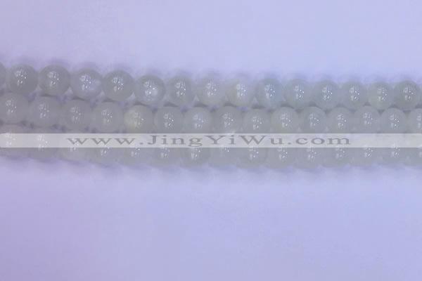 CMS1487 15.5 inches 8mm round white moonstone beads wholesale