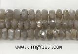 CMS1662 15.5 inches 6*13mm - 8*14mm faceted tyre moonstone beads