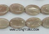 CMS17 15.5 inches 13*18mm oval moonstone gemstone beads wholesale