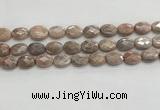 CMS1800 15.5 inches 12*16mm faceted oval AB-color moonstone beads