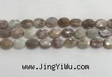 CMS1801 15.5 inches 13*18mm faceted oval AB-color moonstone beads