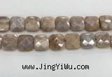 CMS1833 15.5 inches 20*20mm faceted square AB-color moonstone beads