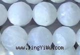 CMS1861 15.5 inches 8mm faceted round white moonstone gemstone beads