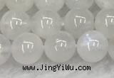 CMS1902 15.5 inches 8mm round white moonstone gemstone beads