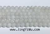 CMS2006 15.5 inches 8mm round white moonstone gemstone beads