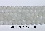 CMS2007 15.5 inches 10mm round white moonstone gemstone beads