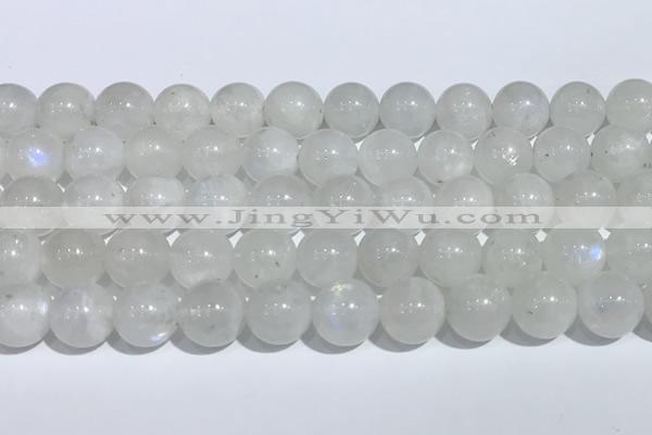 CMS2007 15.5 inches 10mm round white moonstone gemstone beads