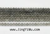 CMS2020 15.5 inches 6mm round black moonstone beads wholesale
