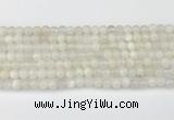 CMS2025 15.5 inches 5mm round white moonstone beads wholesale