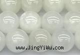CMS2095 15 inches 6mm round white moonstone beads