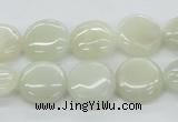 CMS210 15.5 inches 14mm flat round moonstone gemstone beads wholesale