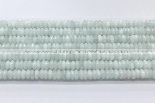 CMS2135 15 inches 2.5*6mm rondelle blue moonstone beads