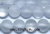 CMS2173 15 inches 6mm, 8mm, 10mm & 12mm round matte synthetic moonstone beads
