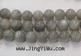 CMS303 15.5 inches 8mm round natural grey moonstone beads wholesale