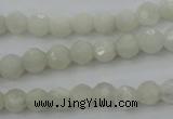 CMS451 15.5 inches 4mm faceted round white moonstone gemstone beads