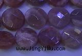 CMS589 15.5 inches 10mm faceted coin moonstone gemstone beads