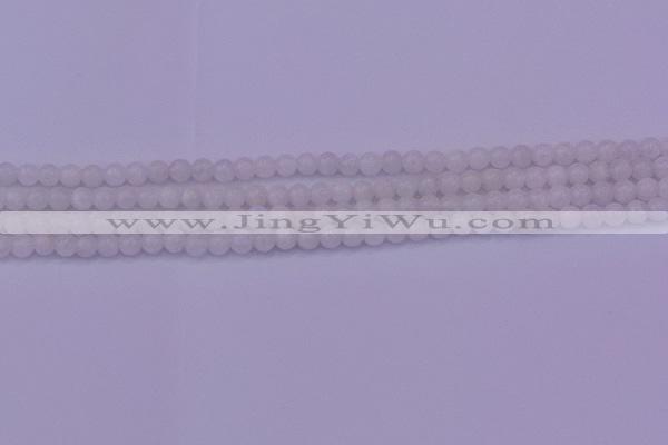 CMS640 15.5 inches 4mm round white moonstone beads wholesale